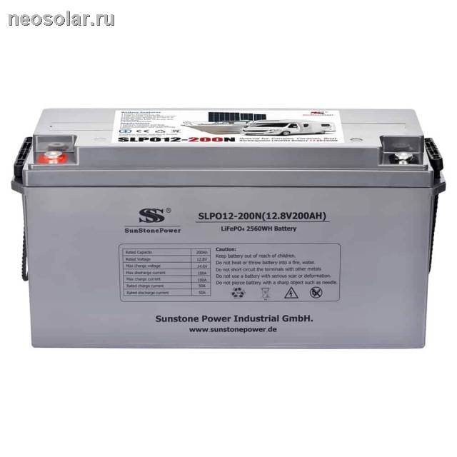 LiFePO4 аккумулятор SunStonePower SLPO12-200 